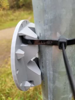 Кронштейн для камеры на столб (серый) под коробку МК-2 PRO