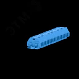 Клемма TB 1-1 с бок. подключ. с крепеж.фланцами, сечение 1,5 мм. кв., синяя SUPU