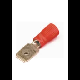 Наконечник плоский РпИп 1.5-7-0.8 красный QUADRO (100шт) с изолированным фланцем (вилка) DKC