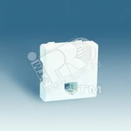 Розетка телефонная RJ-12, S27, белый