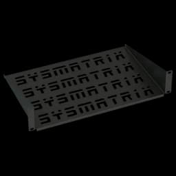 Полка 19" консольная перфорированная 1U глубина 250 мм, цвет черный (RAL 9004) SYSMATRIX SH 2503.900