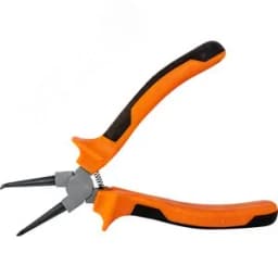 Щипцы прямые для стопорных колец с двухкомпонентными рукоятками, разжим, 180 мм, 5-40 мм