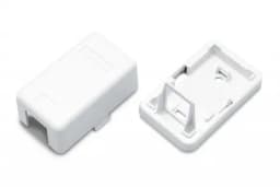 Корпус настенной розетки для установки 1-ой вставки типа Keystone Jack Hyperline SBB3-1-WH