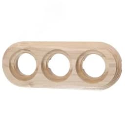 Лизетта Рамка 3 постовая, накладной монтаж, дерево, цвет Натурэль BF1-630-10 Бирони