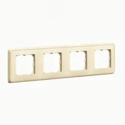 CARIVA Рамка 4 поста бежевая 773754 Legrand Euro