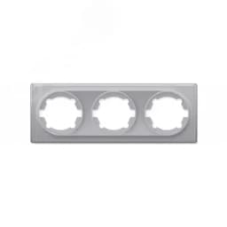 Рамка тройная, цвет серый (серия Florence) 2172853 ССТ