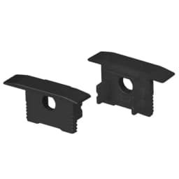 Заглушка SLSLIMH13MF25 BLACK с отверстием Arlight Пластик 037515