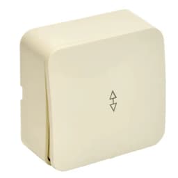 Переключатель открытой установки 1клавишный STEKKER 250В 10А IP20 серия София слоновая кость MSW101204 49478