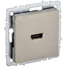 BRITE Розетка HDMI РHDMI-0-БрШ шампань
