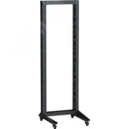 Стойка однорамная на роликах LINEA F 24U 600х600мм черная