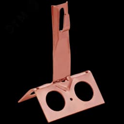 Держатель проводника круглого 6-8мм для конька широкого h=80мм медь IEK