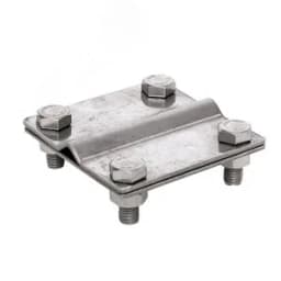 Зажим заземлитель 20 - полоса 50 (пластина 70х80мм) Ni PROxima EKF