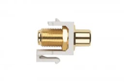 Вставка формата Keystone Jack Hyperline KJ1-RCA/YL-FHG-WH