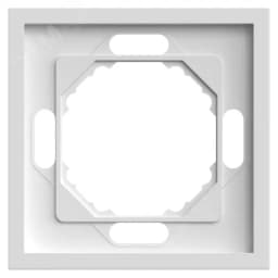 Рамка 1-местная, Эмили,, белый фарфор, soft touch