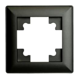 Рамка STEKKER PFR00700105 1местная серия Катрин черный 39812