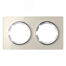 Рамка горизонтальная стеклянная двойная, цвет бежевый 2234930 ССТ