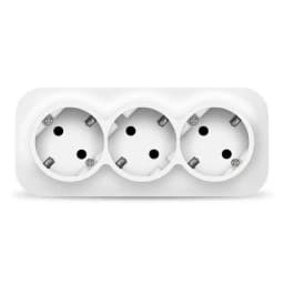 Розетка 3-м ОП 16А IP20 с заземл. бел. IONICH 1420