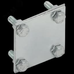 Зажим крестообразный полоса-полоса 30мм оцинкованная сталь IEK