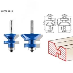 Набор фрез для вагонки 50x30мм, хвостовик 8мм ЗУБР