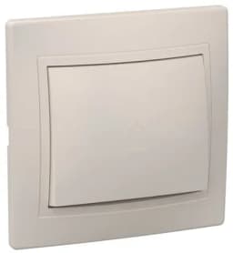 ВСп10-1-0-ККм Выключатель 1кл проход. 10А КВАРТА (кремовый) IEK (EVK12-K33-10-DM) (10шт/упак)