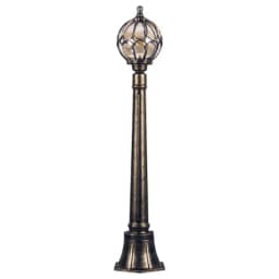 Светильник садовопарковый Feron PL3806 столб круглый 60W 230V E27 черное золото 11375