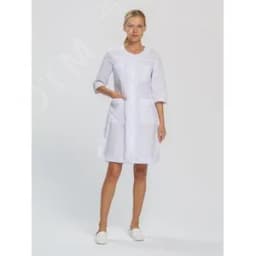 Халат женский Орхидея (тк.ТиСи), белый,44-46,170-176