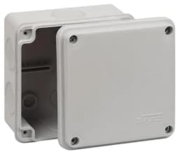 Коробка распределительная ОП 100х100х50мм двухкомпонентн. 7 вводов IP66 сер. Ruvinil 67250