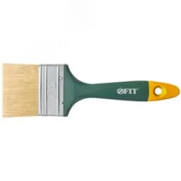 Кисть флейцевая "Контур", натур.светлая щетина, пластиковая ручка 2,5" (63 мм)