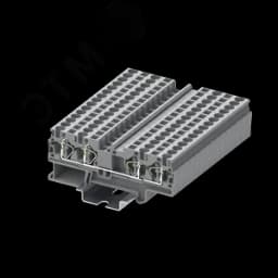 Клемма TC 2-2 пружинная, сечение 4 мм. кв., серая