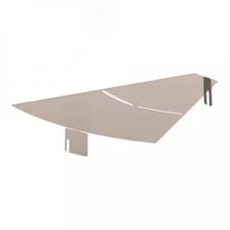 Крышка угла горизонтального изменяемого 0-45 градусов Стандарт INOX (AISI 409) 400