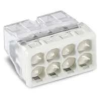 Клемма 8-и проводная 8х(0.5-2.5мм) для распред. коробки (с контактн. пастой «Alu-Plus») WAGO 2273-248