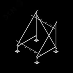 Опорная конструкция для установки солнечной панели/коллектора TECHNORAPTOR STEELFOOT HD КМ-профиль