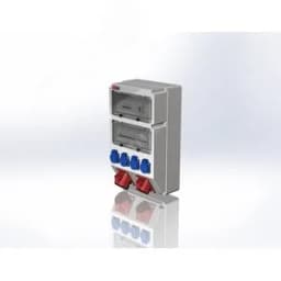 Устройство распределительное настенное пластик IP44 63A корпус 297х504х177 серый