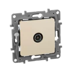 Розетка телевизионная TV СП Etika 2дБ 0-2400МГц с топологией «звезда» механизм сл. кость Leg 672351