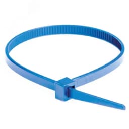 Хомут ETFE химически устойчивый из фторопласта, голубой, 3,6х150 DKC