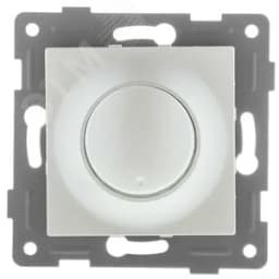 Диммер Ugra, 500 W, механизм, с накладкой и воротком, жемчуг