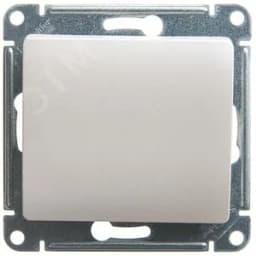 GLOSSA Кнопка нажимная схема 1 перламутр в рамку Systeme Electric