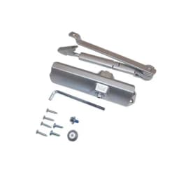 Доводчик дверной (вес двери 90 кг), серебристый, с Hold-Open TS68 ФОП, size 2/3/4 Dormakaba