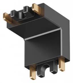 Соединитель угловой внутренний для треков накладных Denkirs AIR BASE TR5212BK
