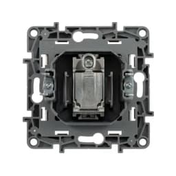 Розетка телевизионная TV СП Etika 2дБ 0-2400МГц с топологией «звезда» механизм бел. Leg 672251