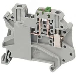 Клеммник винтовой 4мм.кв с разъединителем 2 точки подключения