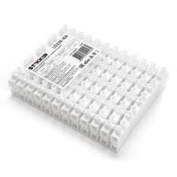 Колодка клеммная винтовая STEKKER линейка 12 штук полипропилен LD22610A 32386