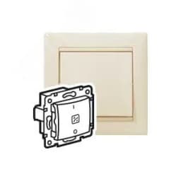Выключатель двухполюсный индикация Valena 10 AX 250В АС слоновая кость