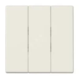 Клавиша 3-я для 3-х клавишных выключателей без подсветки. Серия LS990 Материал- термопласт Цвет- слоновая кость JUNG