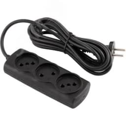 Удлинитель "Эконом" 5м/3роз. (ШВВП 2х0,75) черный 186748 СКРАП