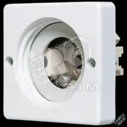 Патрон для лампочки (без колпачка) резьба Е14 слоновая кость