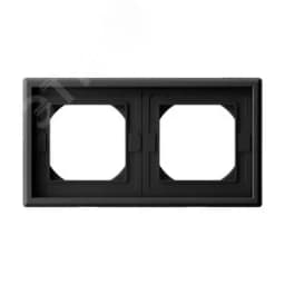 ARTGALLERY рамка 2-постовая IP44, карбон Systeme Electric