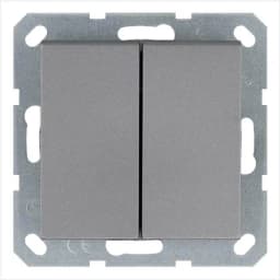 Переключатель перекрестный 2-кл. 10А IP20 механизм алюм. Jasmart G3014S