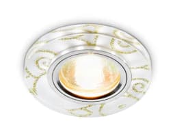 Встраиваемый точечный светильник MR16 со светодиодной подсветкой Ambrella Light S231 WHG