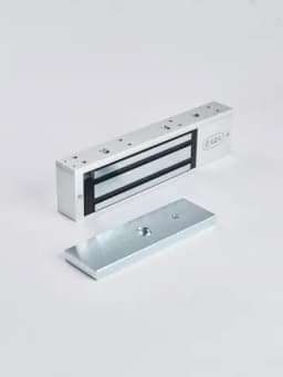 Электромагнитный замок (сила удержания 350 кг), цвет серебристый сатинированный алюминий RAL 7047 RL-EM350-L0S R-Lock